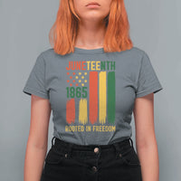 Juneteenth Rooted In Freedom 1865 T Shirt For Women African American Pride