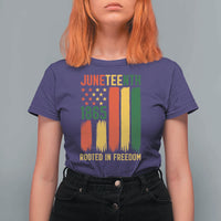 Juneteenth Rooted In Freedom 1865 T Shirt For Women African American Pride