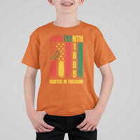 Juneteenth 1865 Freedom Pride T Shirt For Kid African American Heritage Graphic