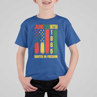 Juneteenth 1865 Freedom Pride T Shirt For Kid African American Heritage Graphic