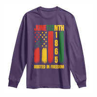 Juneteenth 1865 Freedom Pride Long Sleeve Shirt African American Heritage Graphic