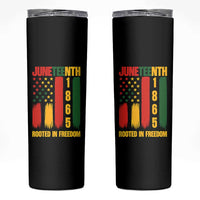 Juneteenth 1865 Freedom Pride Skinny Tumbler African American Heritage Graphic