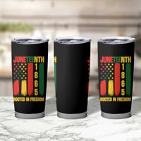 Juneteenth 1865 Freedom Pride Tumbler Cup African American Heritage Graphic