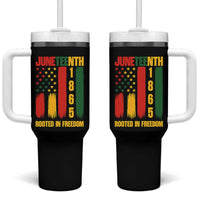 Juneteenth 1865 Freedom Pride Tumbler With Handle African American Heritage Graphic