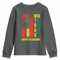 Juneteenth 1865 Freedom Pride Youth Sweatshirt African American Heritage Graphic