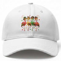 Funny Juneteenth Flamingos Squad Baseball Cap African American Heritage