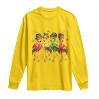 Funny Juneteenth Flamingos Squad Long Sleeve Shirt African American Heritage