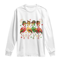 Funny Juneteenth Flamingos Squad Long Sleeve Shirt African American Heritage
