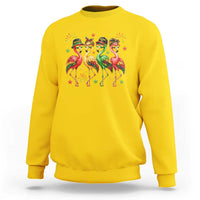 Funny Juneteenth Flamingos Squad Sweatshirt African American Heritage