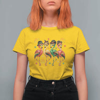 Funny Juneteenth Flamingos Squad T Shirt For Women African American Heritage