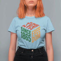 Juneteenth 1865 Freedom T Shirt For Women African American Pride