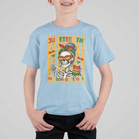 Skeleton Juneteenth Freedom T Shirt For Kid African American Pride Gift