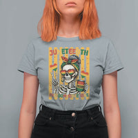 Skeleton Juneteenth Freedom T Shirt For Women African American Pride Gift