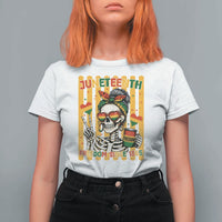 Skeleton Juneteenth Freedom T Shirt For Women African American Pride Gift