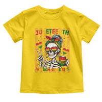 Skeleton Juneteenth Freedom Toddler T Shirt African American Pride Gift