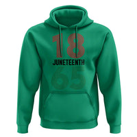 Vintage Juneteenth 1865 Hoodie Retro Striped Number Graphic