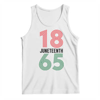 Vintage Juneteenth 1865 Tank Top Retro Striped Number Graphic