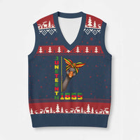 Funny Juneteenth Goose V-Neck Knit Sweater Vest African American Pride Gift