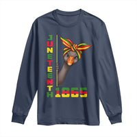 Funny Juneteenth Goose Long Sleeve Shirt African American Pride Gift