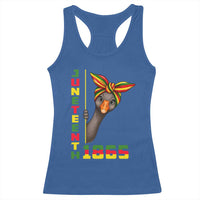 Funny Juneteenth Goose Racerback Tank Top African American Pride Gift