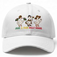 Funny Just A Free Silly Goose Baseball Cap Juneteenth Freedom Day