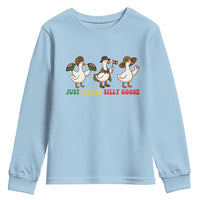 Funny Just A Free Silly Goose Youth Sweatshirt Juneteenth Freedom Day