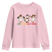 Funny Just A Free Silly Goose Youth Sweatshirt Juneteenth Freedom Day
