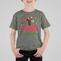 My First Juneteenth T Shirt For Kid African American Baby Freedom Day