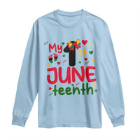 My First Juneteenth Long Sleeve Shirt African American Baby Freedom Day