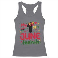 My First Juneteenth Racerback Tank Top African American Baby Freedom Day