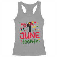 My First Juneteenth Racerback Tank Top African American Baby Freedom Day
