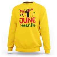 My First Juneteenth Sweatshirt African American Baby Freedom Day