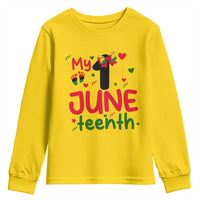 My First Juneteenth Youth Sweatshirt African American Baby Freedom Day