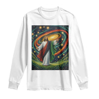 Black Jesus Juneteenth Long Sleeve Shirt African American Christian Pride