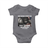 One Nation Under God 250th Anniversary Baby Onesie American Patriotic Faith