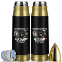 One Nation Under God 250th Anniversary Bullet Tumbler American Patriotic Faith