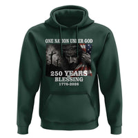 One Nation Under God 250th Anniversary Hoodie American Patriotic Faith