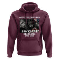 One Nation Under God 250th Anniversary Hoodie American Patriotic Faith