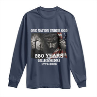One Nation Under God 250th Anniversary Long Sleeve Shirt American Patriotic Faith