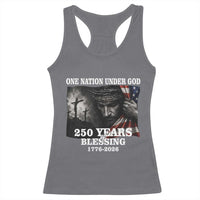 One Nation Under God 250th Anniversary Racerback Tank Top American Patriotic Faith
