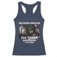 One Nation Under God 250th Anniversary Racerback Tank Top American Patriotic Faith