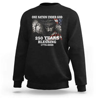 One Nation Under God 250th Anniversary Sweatshirt American Patriotic Faith