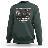One Nation Under God 250th Anniversary Sweatshirt American Patriotic Faith