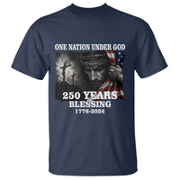 One Nation Under God 250th Anniversary T Shirt American Patriotic Faith
