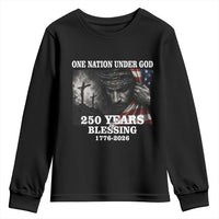 One Nation Under God 250th Anniversary Youth Sweatshirt American Patriotic Faith