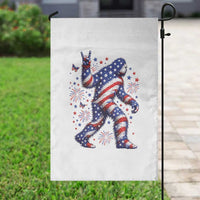 Funny Patriotic Bigfoot Garden Flag 4th Of July Freedom