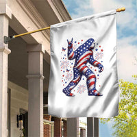 Funny Patriotic Bigfoot Garden Flag 4th Of July Freedom