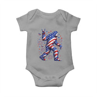 Funny Patriotic Bigfoot Baby Onesie 4th Of July Freedom