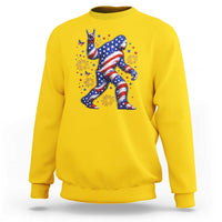 Funny Patriotic Bigfoot Sweatshirt 4th Of July Freedom