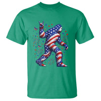 Funny Patriotic Bigfoot T Shirt 4th Of July Freedom